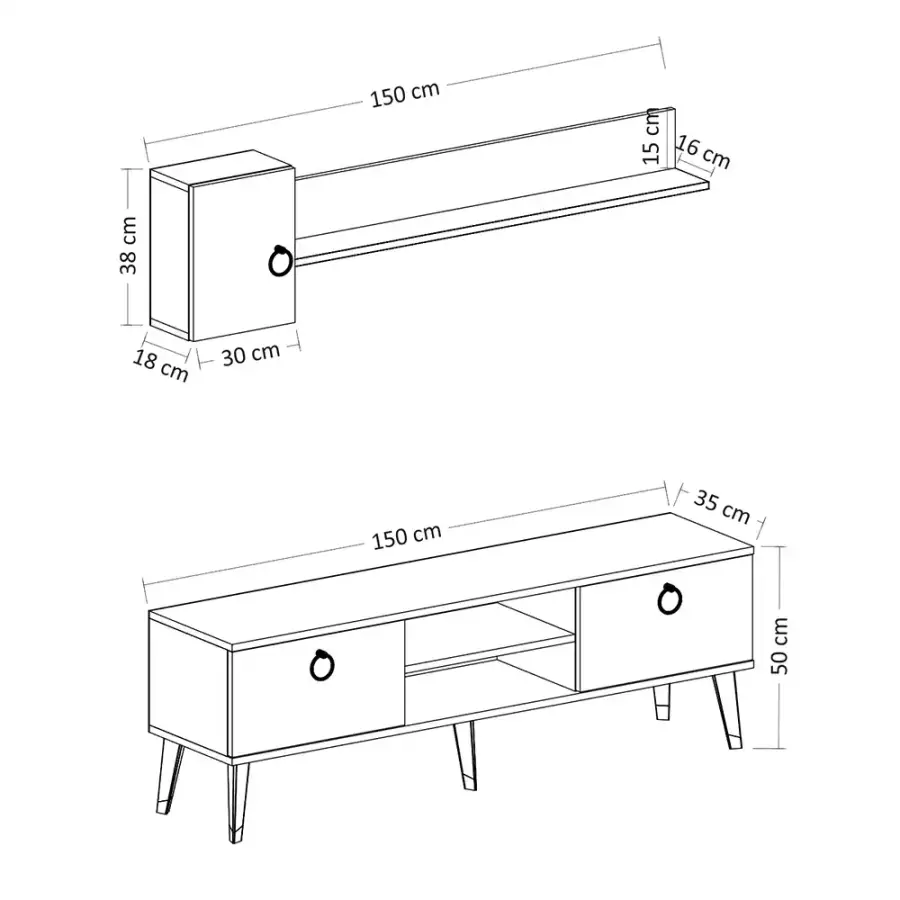 Alfa Tv Stend - Cəviz/Royal Mərmər - 5