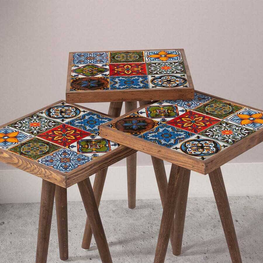 Anatolia 3'lü Set Sehpa 31 cm * 31 cm - 2