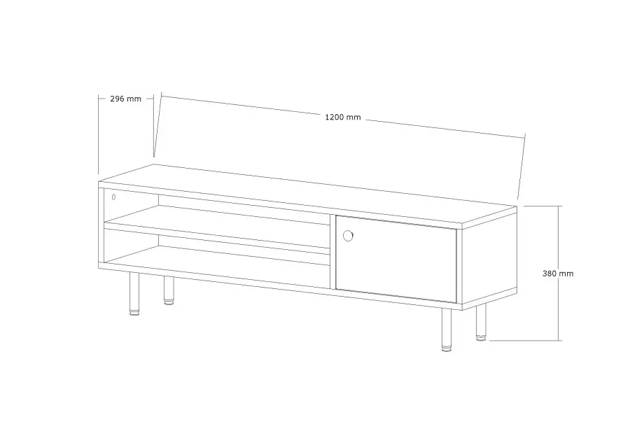 Avila Tv Stend - Cəviz - 6