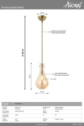 Eskitme Kaplama Modern Çilçıraq E14 Metal Cam 15cm - 3