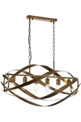 Eskitme Kaplama Modern Çilçıraq E27 Metal 70x35cm - 1