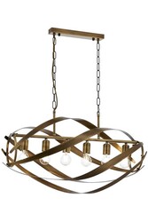 Eskitme Kaplama Modern Çilçıraq E27 Metal 70x35cm - 3