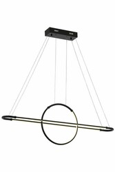 Siyah Boyalı Modern Çilçıraq LED Metal Pleksi 110x14cm - 1