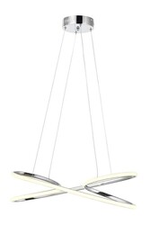 Krom Kaplama Modern Çilçıraq LED Metal Silikon 60x25cm - 1