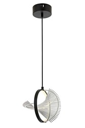 Siyah Boyalı Modern Çilçıraq LED Metal Pleksi 22cm - 1