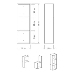 Begonya 2 Divar Rəfi - Cəviz - 4