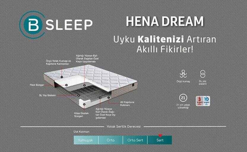 Bellona Hena Dream Matras Döşək Özel Ölçü 70 lik Beşik Matrası - 2