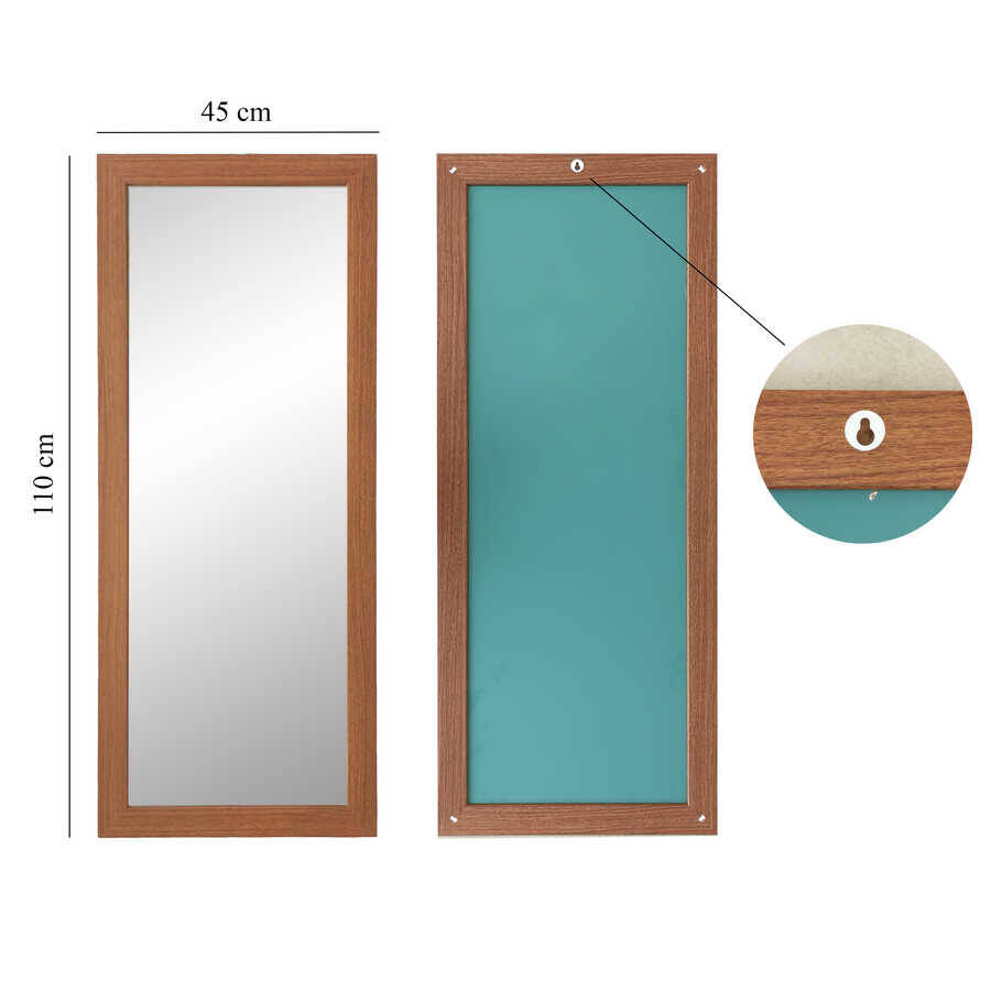 Ceviz Dekorativ Güzgü 45x110 cm A207 - 9