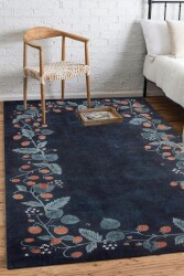 Dalında Çilek Desen Dijital Baskılı Zenit Kilim - 1