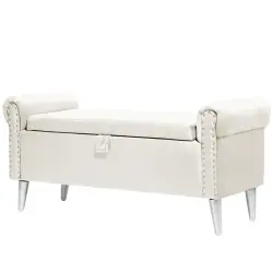 Dastra Bazalı Bench - Bej - 9