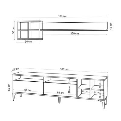 Debbie Tv Stend - Meşe - 5