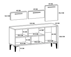 Dream Tv Stend - Ağ/Cəviz - 6