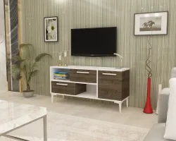 Dream Tv Stend - Ağ/Cəviz - 1