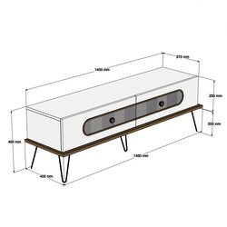 Ekol Tv Stend - Ceviz - 4