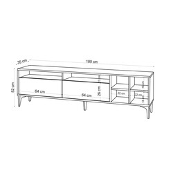 Eva Tv Stend - Meşe - 4