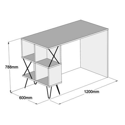 Extra Çalışma Masası - Ceviz - 3