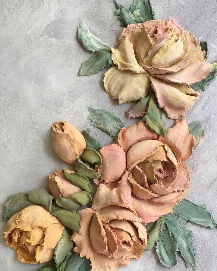 Garden Roses Oil Kətan Tablo - 3