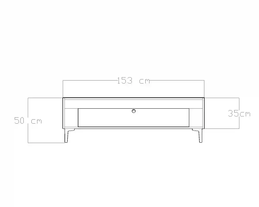 Arch Tv Stend Dəsti + Jurnal Masası + Tv Stend - Cəviz/Qara - 7