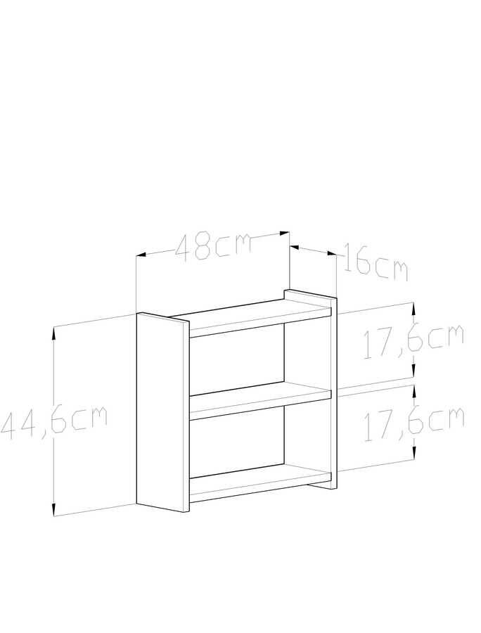 Lily Çox Məqsədli Rəf - Teak - 2