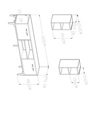 Melodi Tv Stend 165cm - Ağ - 5