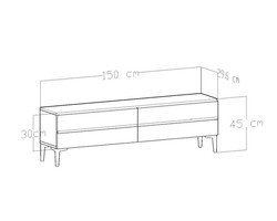 Merlin Tv Stend - Qara - 5