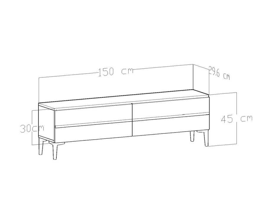 Merlin Tv Stend - Qara - 5