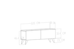 Milsa Tv Stend - Qara - 5