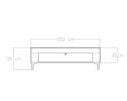 Nancy Tv Stend - Cəviz - Qara - 5