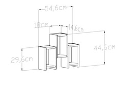 Zeus Çox Məqsədli Rəf - Teak - 2