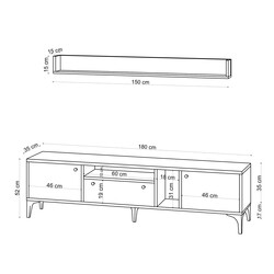 Grega Tv Stend - Meşe - 5