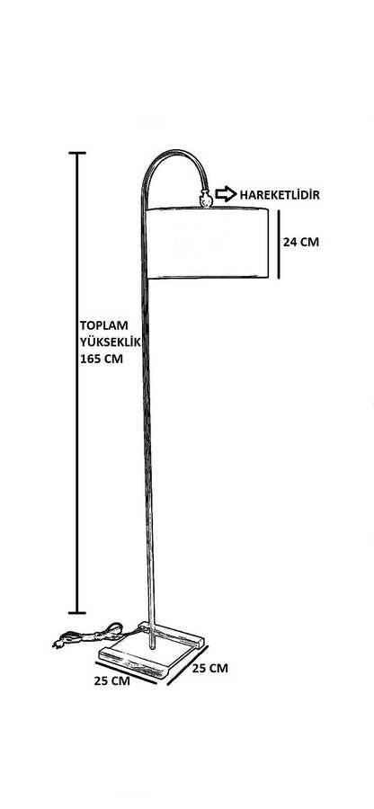 Kumru Eskitme Torşer Silindir Hasır Siyah Abajurlu - 4