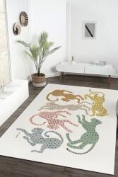 Leopar Desen Dijital Baskılı Zenit Kilim - 1