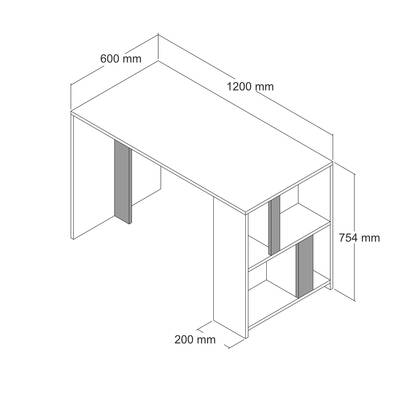 Lima Çalışma Masası - Ceviz / Ceviz - 5