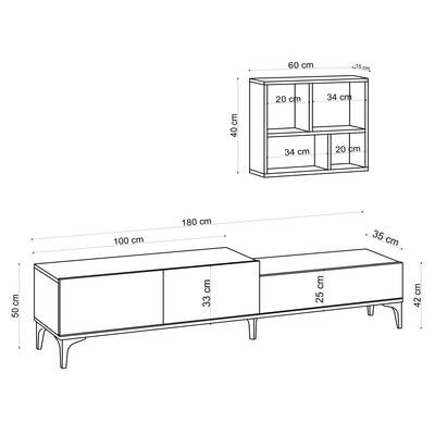 Lott Tv Stend - Meşe - 5