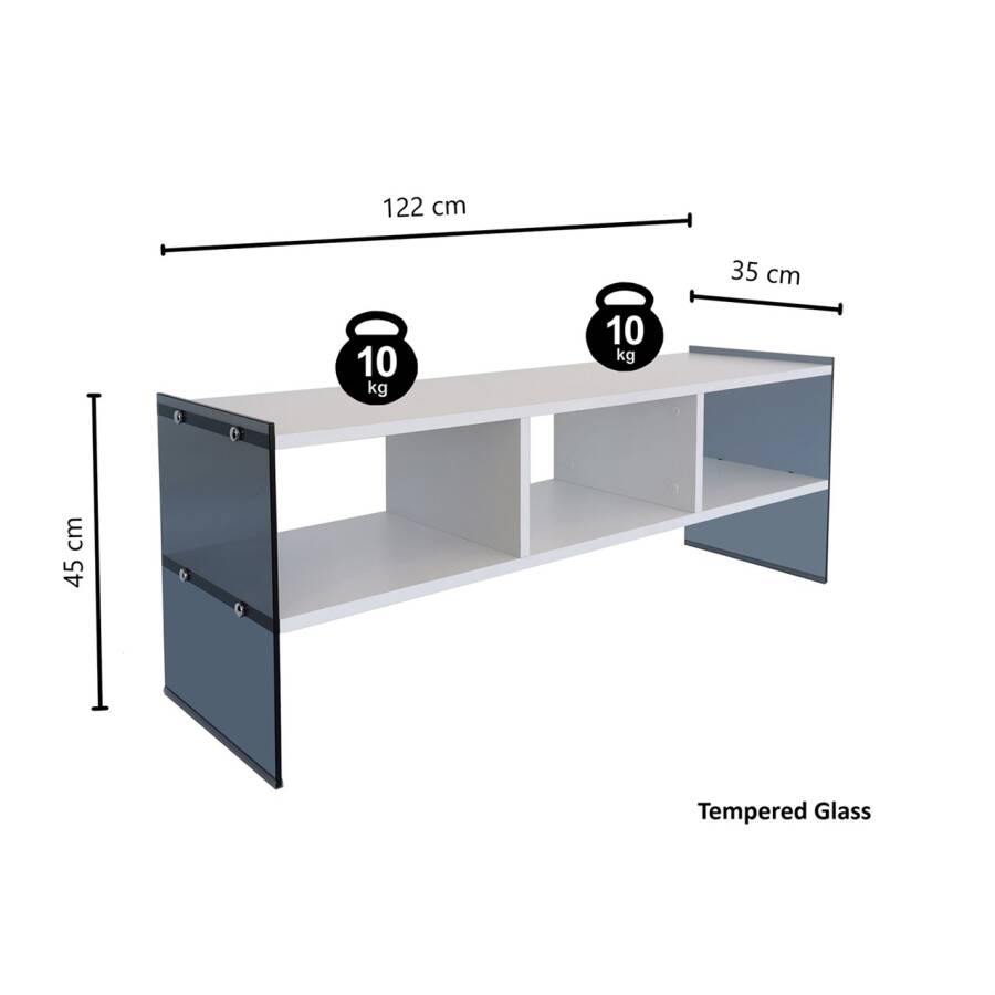 Major Tv Stend 120 cm TV401 - Ağ - 5