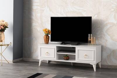 Modern Tərz Yüksek Ayaqlı Tv Stendi 130cm - 5