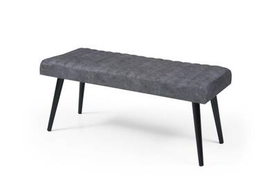 Mutfak Bank Bench Oturma Markiz 95cm Gri/Antrasit Kumaş - 1