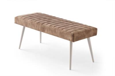 Mutfak Bank Bench Oturma Markiz 95cm Kahve Kumaş - 2