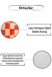 Parçalı İskandinav Desen Dijital Baskılı Zenit Kilim - 3