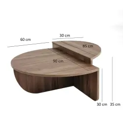 Podium Jurnal Masası Cəviz - 7