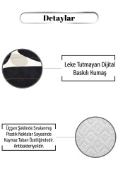 Rastgele Geometrik Desen Dijital Baskılı Zenit Kilim - 3