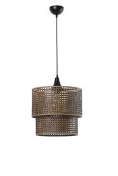 Rattan Ceviz Küçük Pasta Çilçıraq 