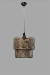 Rattan Ceviz Küçük Pasta Çilçıraq - 2