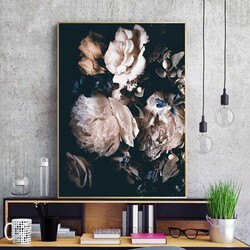 Romantic Peonies Kətan Tablo - 2