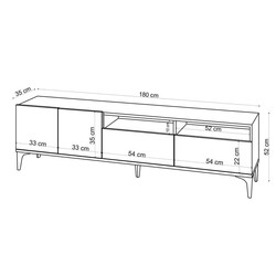 Ross Tv Stend - Meşe - 5