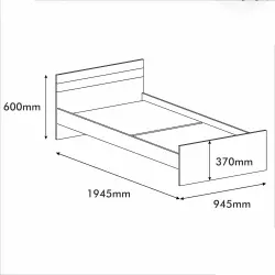 Serta Uşaq Otağı Mebel Dəsti + Çarpayı, Dolab, Çalışma masası, Tumba - Ağ/Antrasit - 11