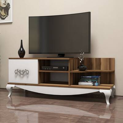 Sultan Tv Stend - Ceviz / Beyaz - 1