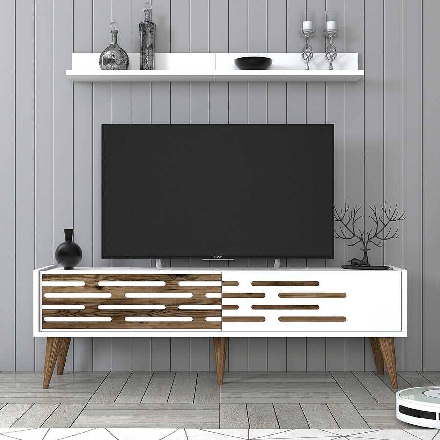 Valensiya 140Cm Tv Stend - Beyaz / Beyaz - 1