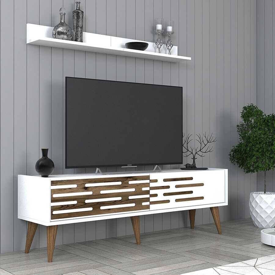 Valensiya 140Cm Tv Stend - Beyaz / Beyaz - 2