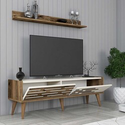 Valensiya 140Cm Tv Stend - Ceviz / Krem - 3